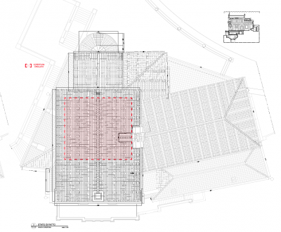 stato di fatto_planimetria copertura (estratto Studio Croci e Associati)